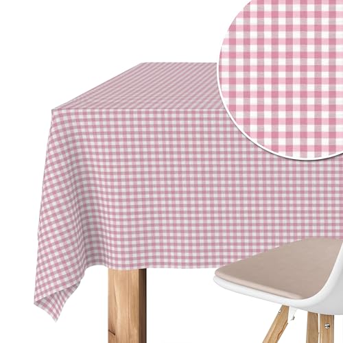 Martina Home Tischdecke mit Teflonbeschichtung Petit Vichy, 300 x 140 cm, Pink von Martina Home