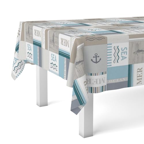 Martina Home Tischdecke, Wachstuch Mer, einzigartig, 240 x 140 cm von Martina Home