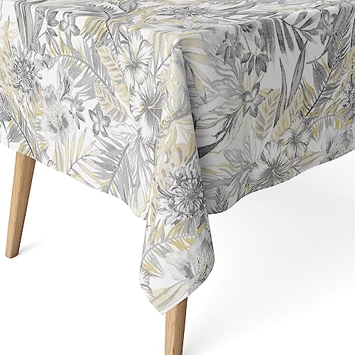 Martina Home Harzbeschichtete Tischdecke Donau, 140 x 140 cm, Grau von Martina Home