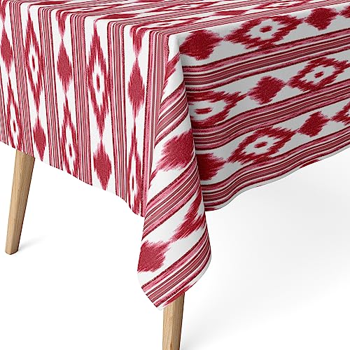 Martina Home Harzbeschichtete Tischdecke Inseln, 300 x 140 cm, Rot von Martina Home