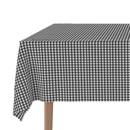 Martina Home Tischdecke mit Teflonbeschichtung Petit Vichy, 240 x 140 cm, Schwarz von Martina Home