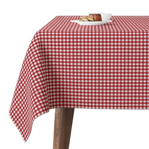 Martina Home Tischdecke mit Teflonbeschichtung Petit Vichy, rund, 140 cm, Rot Martina Home Tischdecke mit Teflonbeschichtung Petit Vichy, rund, 140 cm, Rot von Martina Home