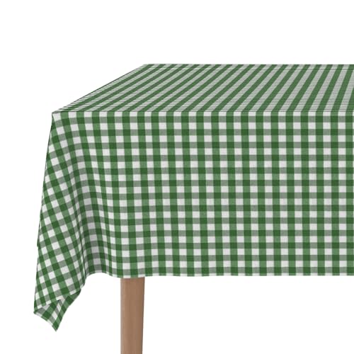 Martina Home - Vichy Teflon-Tischdecke - Botelle Green - 300x140 cm von Martina Home