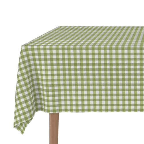 Martina Home Tischdecke mit Teflonbeschichtung Vichy, 300 x 140 cm, Pistaziengrün von Martina Home