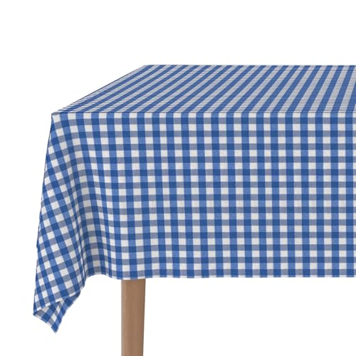 Martina Home – Vichy Teflon-Tischdecke – Royal – 260 x 140 cm von Martina Home