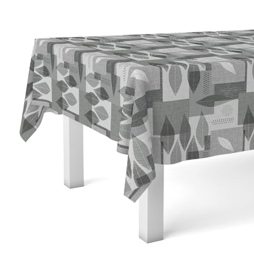 Martina Home Wachstuch-Tischdecke, 220 x 140 cm, Grau von Martina Home