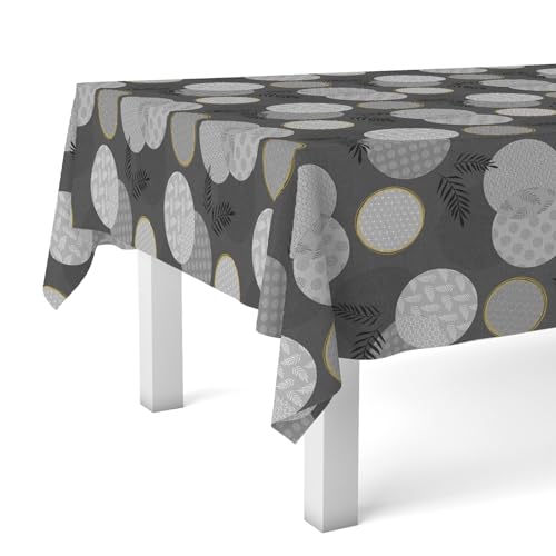 Martina Home Wachstuch-Tischdecke, Lens Schwarz, 250 x 140 cm Martina Home Wachstuch-Tischdecke, Lens Schwarz, 250 x 140 cm von Martina Home
