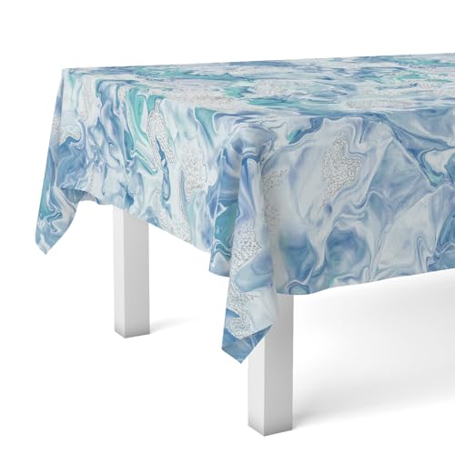 Martina Home Wachstuchtischdecke Genil, 200 x 140 cm, Blau von Martina Home