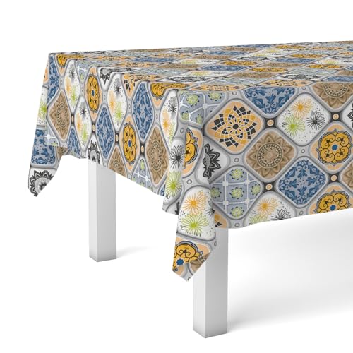 Martina Home Wachstuchtischdecke Jucar, 240 x 140 cm, Blau von Martina Home