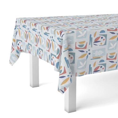 Martina Home Wachstuchtischdecke Segre, 260 x 140 cm, Blau von Martina Home