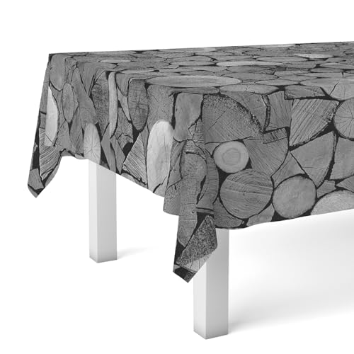 Martina Home Wachstuchtischdecke Trunks, 140 x 140 cm, Grau von Martina Home