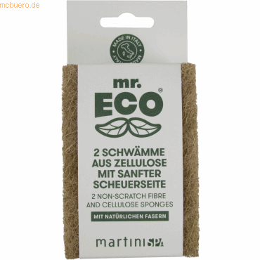 mr. ECO Scheuerschwamm mr. ECO H513Y sanfte Scheuerseite 2 Stück von mr. ECO