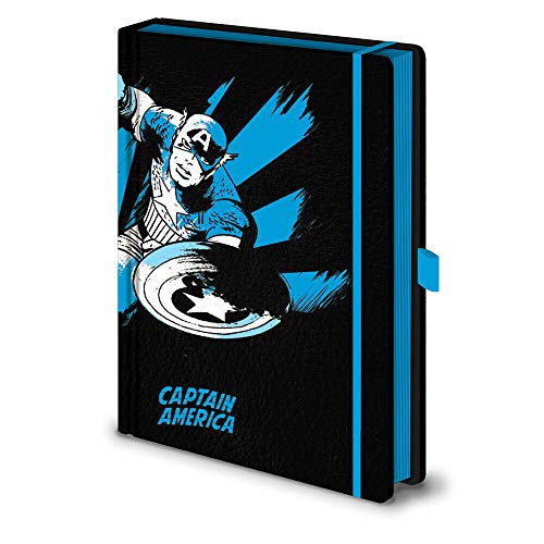 Marvel Comics Notizbuch, Weiß/Blau/Schwarz, A5 von Pyramid International