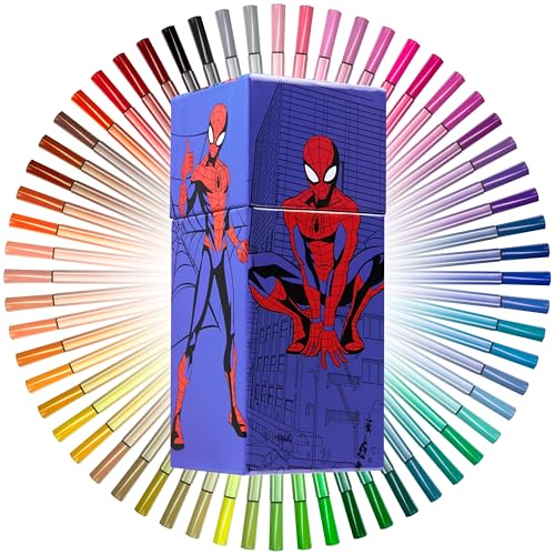 Marvel Spiderman Filzstifte Set mit 60 Fasermaler - Geschenke für Kinder Marvel Spiderman Filzstifte Set mit 60 Fasermaler - Geschenke für Kinder von Marvel