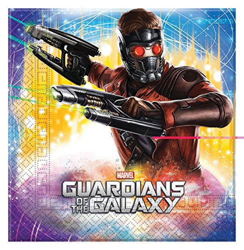 Marvel Unique Party 72019 Guardians of The Galaxy Papierservietten, 20 Stück von PARTY FIESTA