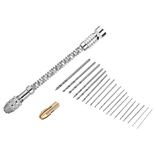Mikro-Schraubenausdreher Mini-Handbohrer mit 20 Bohrern, Werkzeug-Set, Senkbohrer, 0,8 - 3,0 mm Bohrer-Bits Mikro-Schraubenausdreher Mini-Handbohrer mit 20 Bohrern, Werkzeug-Set, Senkbohrer, 0,8 - 3,0 mm Bohrer-Bits von Marvellous