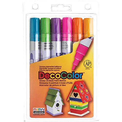 Uchida 300-6C 6-Piece Decocolor Broad Point Paint Marker Set by Uchida Of America Uchida 300-6C 6-Piece Decocolor Broad Point Paint Marker Set by Uchida Of America von Marvy Uchida