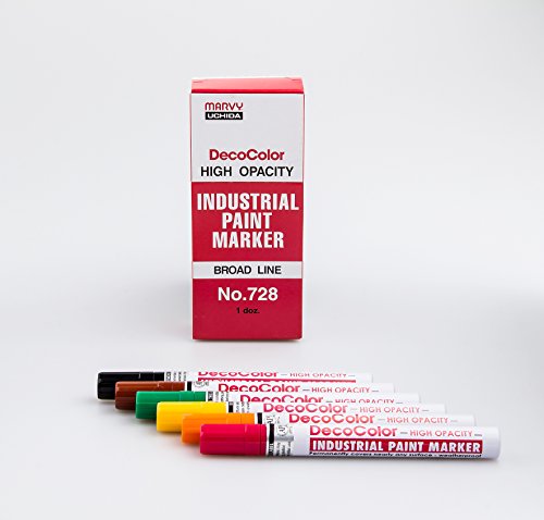 Uchida 728-1 Industrial Paint Marker Broad, schwarz von Marvy Uchida