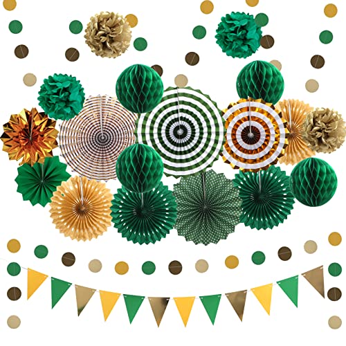 Papierfächer für Abschlussfeiern, Party-Dekorationen, 23 Stück, hängende Papierfächer, Pompons, Blumen, Girlande, gepunktet und dreieckig, Wimpelkette für Mädchen, Geburtstag, Brautparty, Babyparty Papierfächer für Abschlussfeiern, Party-Dekorationen, 23 Stück, hängende Papierfächer, Pompons, Blumen, Girlande, gepunktet und dreieckig, Wimpelkette für Mädchen, Geburtstag, Brautparty, Babyparty von Marwey