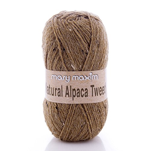 Mary Maxim Natural Alpaca Tweed Yarn Sand Dune, Acrylic, Multicolour, 9.52x19.68x9.52 cm von Mary Maxim