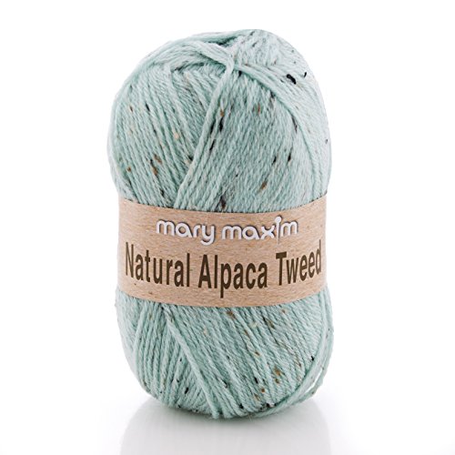 Natürliche Alpakawolle Tweed Garn Mist von Mary Maxim