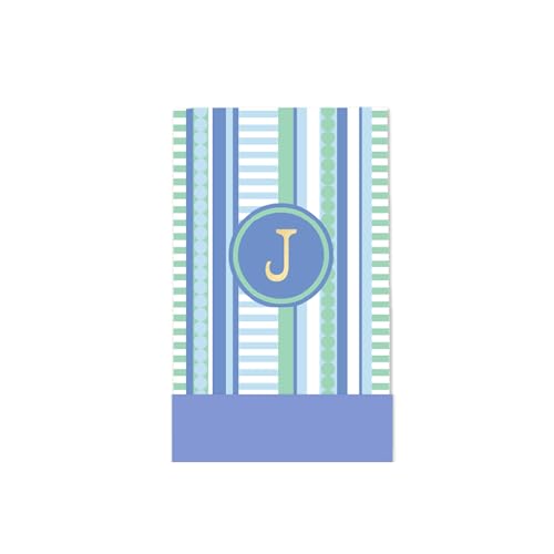 Mary Square Simply Striped Monogram Initial J 6 x 4 Inch Blue and Teal Green 80 Page Memo Flip Notepad with Magnetic Closure Mary Square Simply Striped Monogram Initial J 6 x 4 Inch Blue and Teal Green 80 Page Memo Flip Notepad with Magnetic Closure von Mary Square
