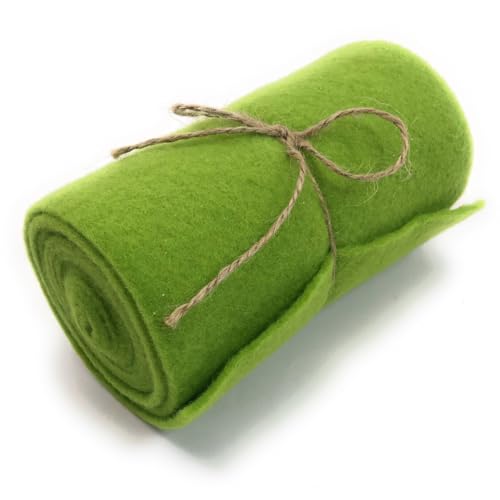 Marzoon 15 x 200 cm Hellgrün Filzband 100% Polyester – Dekoband Filz für Basteln, Nähen & Tischdeko – Deko-Momente & Bastelspaß – vielseitig einsetzbar von Marzoon