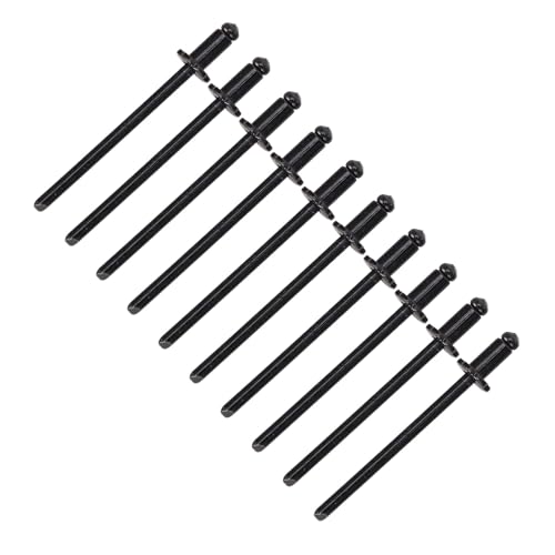 8pcs Rose Nieten Aluminium Rostfeste Autos Rosenförmige Nieten für AMC Vin Door -Tag Alle Fahrzeuge (Schwarz) von MasYosh