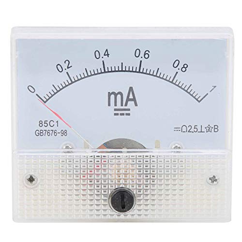 MasYosh 85C1 DC 0~1MA Zeiger DC Amperemeter, Klare Skala Rotes Zeiger ABS -Material mit Einfachen Kläranlagen Zum Messen von Leitungsstrom in Stromausrüstung MasYosh 85C1 DC 0~1MA Zeiger DC Amperemeter, Klare Skala Rotes Zeiger ABS -Material mit Einfachen Kläranlagen Zum Messen von Leitungsstrom in Stromausrüstung von MasYosh