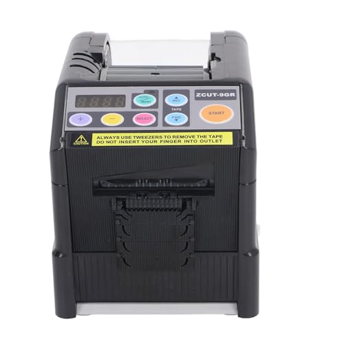 MasYosh Automatischer Klebebandspender, Elektrischer Bandschneidemaschine mit Fortschrittlichem Sensorsystem und Dual Tape-Anwendung für 6-60 Mm Breite Bänder 5-999 Mm Länge (EU-Stecker 220-240V) von MasYosh