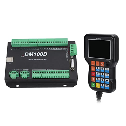 MasYosh CNC -Controller, Multifunktionaler Offline -Bewegungscontroller mit 3,5 -Zoll -Bildschirm und Manuellen Automatischen Modi für das Gravurfräsen -Bohrmaschine DC 24V (Vierachse) von MasYosh
