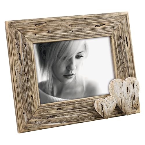 Mascagni Casa Bilderrahmen 13 x 18 cm aus Holz mit Dekorationen, Weiß von Mascagni