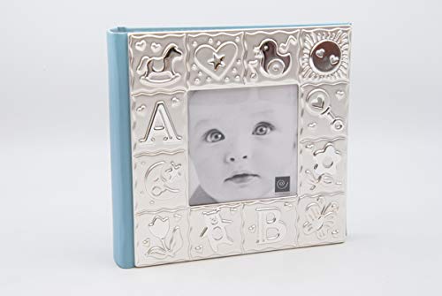 Mascagni Rahmen Album Baby Blau Grindy für 100 Fotos 10 x 15 von Mascagni