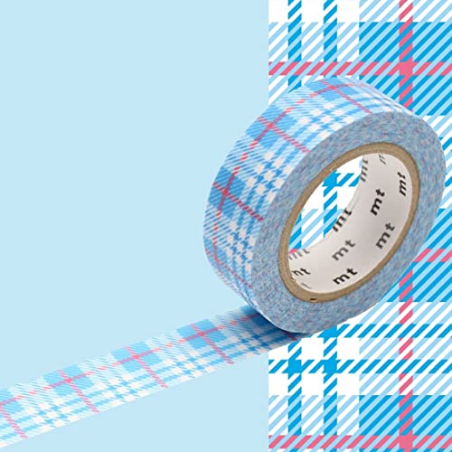 Masking Tape Dekoratives Klebeband Tartan - Blau - 1,5 cm x 7 m von Masking Tape