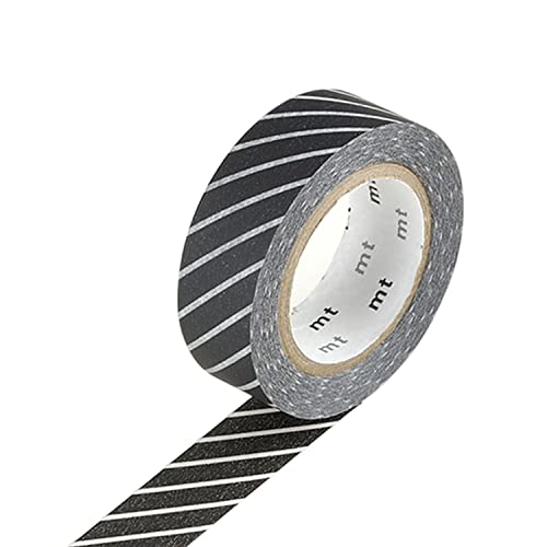 Masking Tape Dekoratives Klebeband gestreift schwarz - 1,5 cm x 7 m von Masking Tape