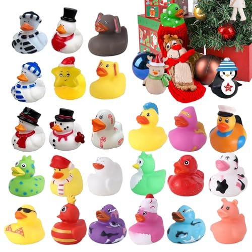 Masoog Weihnachtsenten Deko - Festtagsenten - 24er Set Kalenderbox Zählspielzeug Geschenkidee Masoog Weihnachtsenten Deko - Festtagsenten - 24er Set Kalenderbox Zählspielzeug Geschenkidee von Masoog