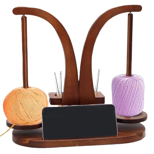 Masoog Wollhalter Zum Stricken Und Häkeln | Magnetischer Garnaufbewahrungshalter | Drehbarer Spindel Aufbewahrungsbehälter Für Handarbeitsliebhaber Stricken Nähen von Masoog