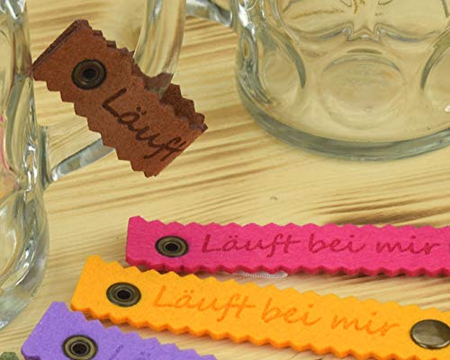 Henkelband 'Läuft bei Mir' - Farbe wählbar - 1 Stück - Oktoberfest Maß Maßkrugband Henkelband 'Läuft bei Mir' - Farbe wählbar - 1 Stück - Oktoberfest Maß Maßkrugband von IYVYI