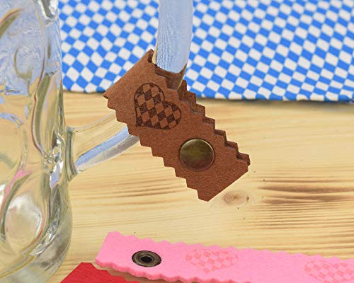 Henkelband 'Rautenherz' - Farbe wählbar - 1 Stück - Oktoberfest Maß Maßkrugband Henkelband 'Rautenherz' - Farbe wählbar - 1 Stück - Oktoberfest Maß Maßkrugband von Maßkrugband.de