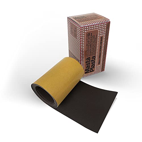 MastaPlasta Selbstklebende Leder Reparatur Patch - Dunkelbraun 150cm x 10cm. Ihr schnelles und einfaches All-in-One-Reparaturset in Polsterqualität für Sofas, Autositze, DIY MastaPlasta Selbstklebende Leder Reparatur Patch - Dunkelbraun 150cm x 10cm. Ihr schnelles und einfaches All-in-One-Reparaturset in Polsterqualität für Sofas, Autositze, DIY von MastaPlasta