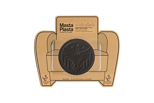 MastaPlasta Selbstklebende Premium Leder Reparatur Rund Patch - Dunkelbraun Adler 8cm x 8cm. Sofortige Polsterung Qualität Patch für Sofas, Autositze, Jacken, DIY von MastaPlasta
