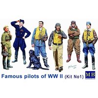 Famous WWII pilots set von Master Box Plastic Kits