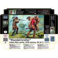 Wounded brother - Indian Wars series, XVIII century. Kit No. 2 Wounded brother - Indian Wars series, XVIII century. Kit No. 2 von Master Box Plastic Kits