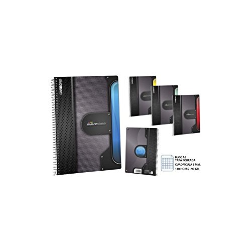 Masterclass Blockdeckel kariert 5 mm 140 Blatt 90 Gramm Carbon A6 Masterclass Blockdeckel kariert 5 mm 140 Blatt 90 Gramm Carbon A6 von Master Class