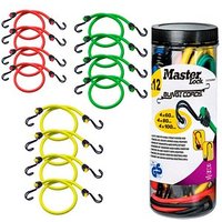Master Lock® Gepäckspanner Twin Wire™ 4x 60,0 cm / 4x 80,0 cm / 4x 100,0 cm, 12 St. von Master Lock®