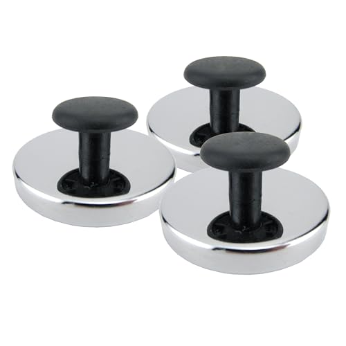 Master Magnetics Magnetverschluss, rund, mit Knauf, Chrom, Durchmesser 6,4 cm, Höhe 2,54 cm, Durchmesser 2,54 cm, 3 Stück Master Magnetics Magnetverschluss, rund, mit Knauf, Chrom, Durchmesser 6,4 cm, Höhe 2,54 cm, Durchmesser 2,54 cm, 3 Stück von Master Magnetics