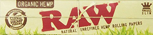10 Packungen RAW Organic Hemp Zigarettenpapier, King Size Slim Zigarettenpapier, von Masterdam Supplies von Masterdam Rolling Supplies