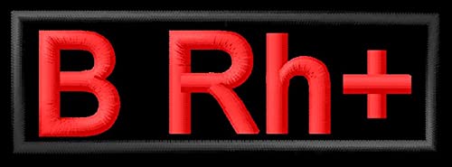 Blutgruppe B Rh+ Positiver Patch Motorrad Biker Motorrad Motobike Aufnäher parche Bordado brodé patch écusson toppa ricamata Blutgruppe B Rh+ Positiver Patch Motorrad Biker Motorrad Motobike Aufnäher parche Bordado brodé patch écusson toppa ricamata von Masterpatch
