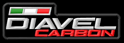 Masterpatch Aufnäher für Fans Ducati Diavel Carbon Patch 1260 XDiavel Strada Motorrad Motobike Parche Bordado Brodé Patch écusson Toppa Ricamata von Masterpatch