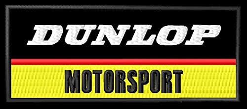 Masterpatch Aufnäher für Fans Dunlop Motorsport Patch Racer Racing Motorrad Motobike parche Bordado brodé Patch écusson Toppa ricamata von Homry
